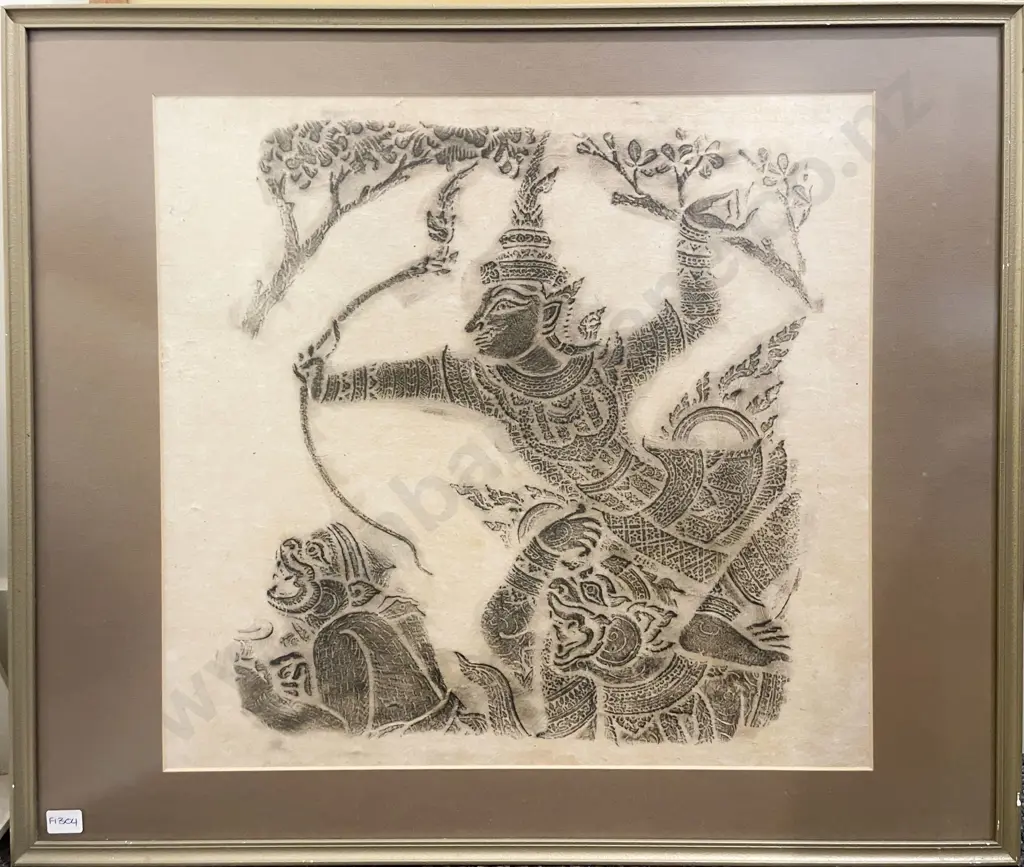 Two Frames Thai Brass Rubbings Image 1++