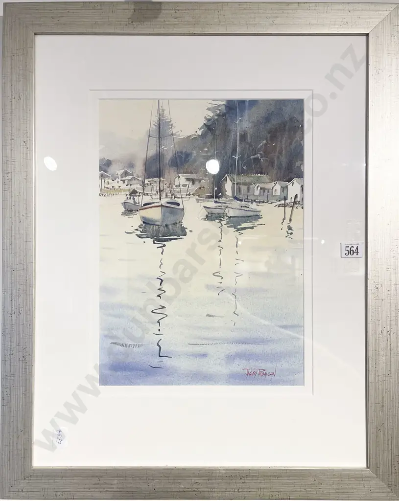 Jackie Pearson - Harbour Scene - Watercolour Image 1++