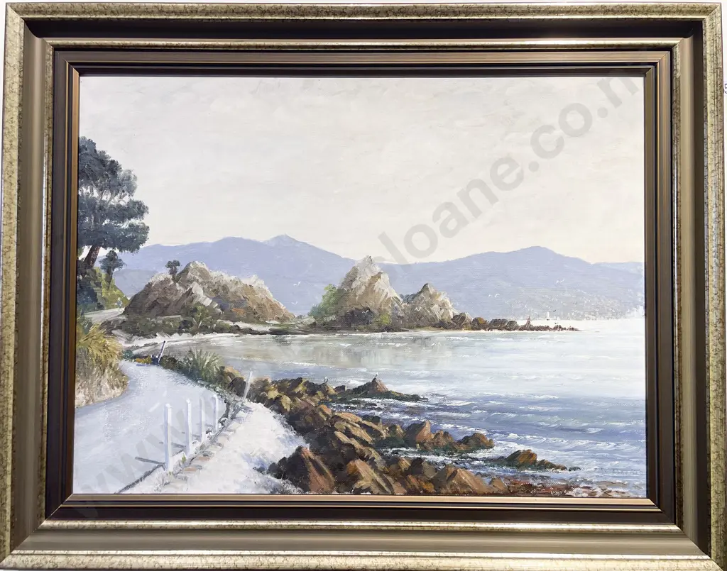 Colin Dickie - "Mahunga Bay" - Oil on Board Image 1++