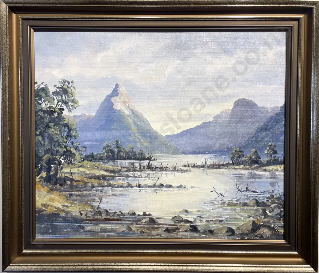 Colin Dickie - "Milford Sound" - Oil on Board Image 1++