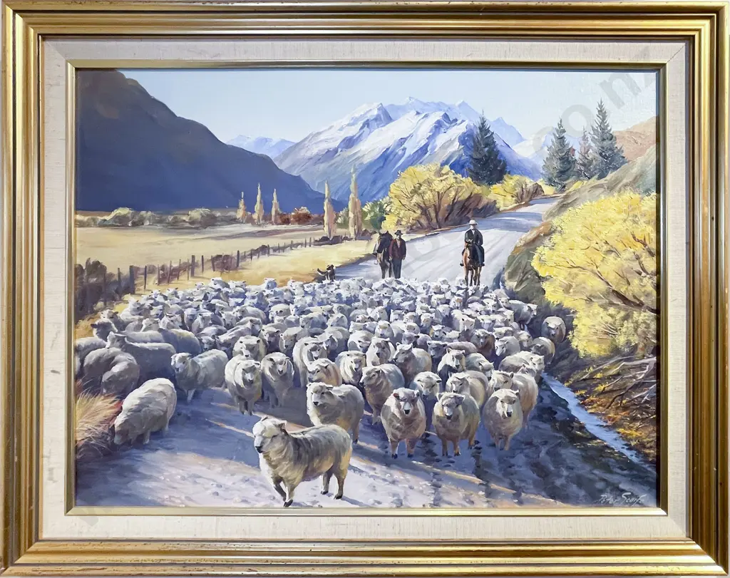 Peter Scaife - "Ohariu Valley" - Oil on Board Image 1++