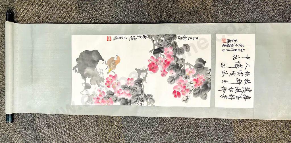 Quantity of Assorted Unframed Artworks incl Education Posters Asian Scrolls etc Image 1++