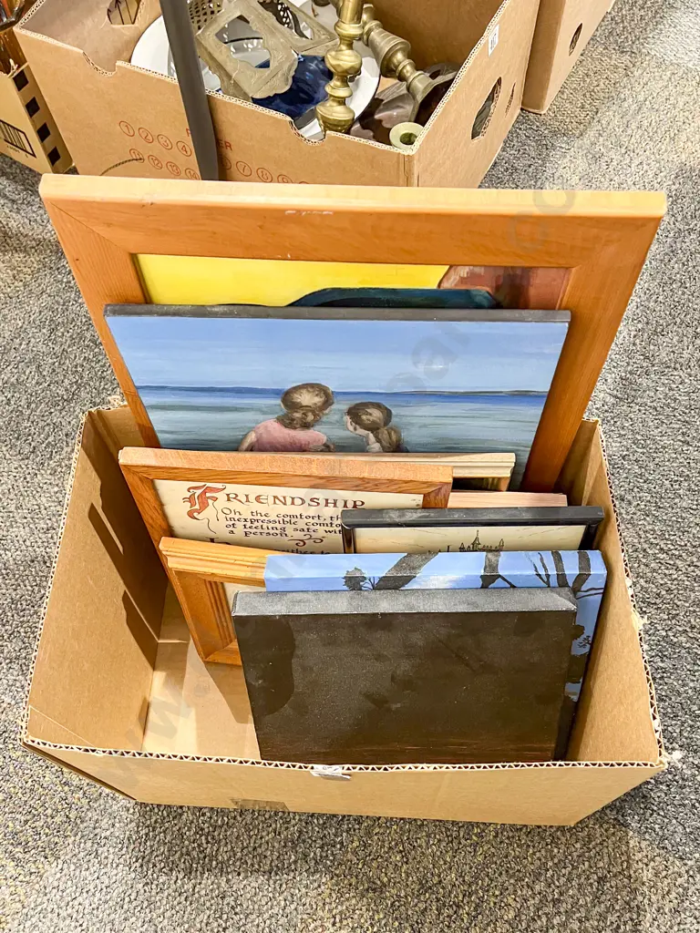 Box of Assorted Artworks Image 1++