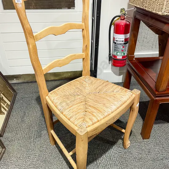 Rush Seated Single Chair