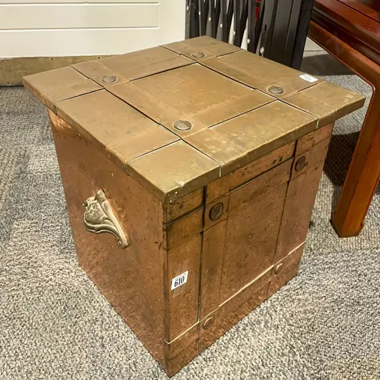 Copper Covered Coal Box