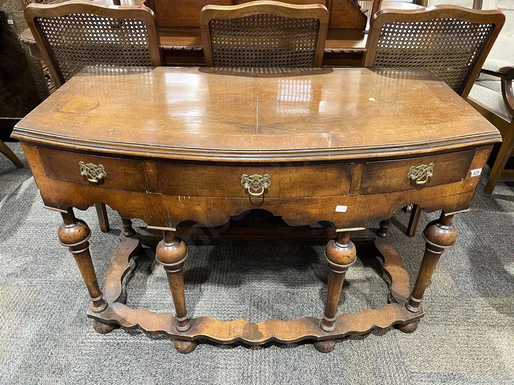Reproduction Three Drawer Hall Table Image 1++