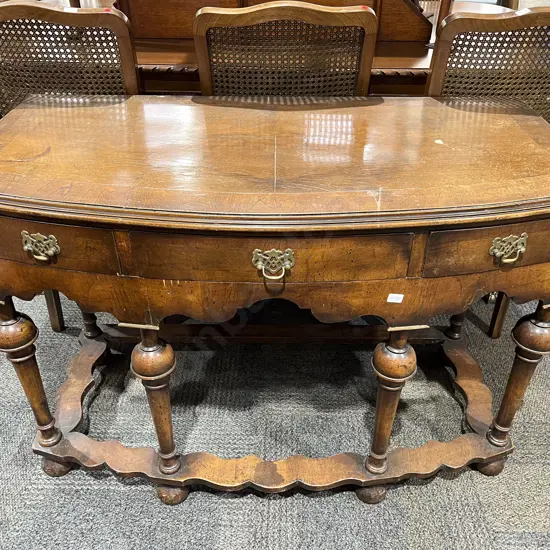 Reproduction Three Drawer Hall Table