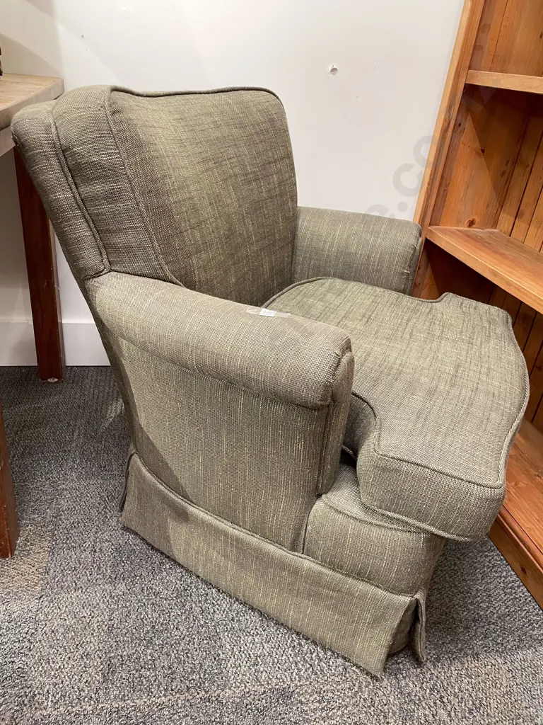 Modern Upholstered Fireside Chair Image 1++