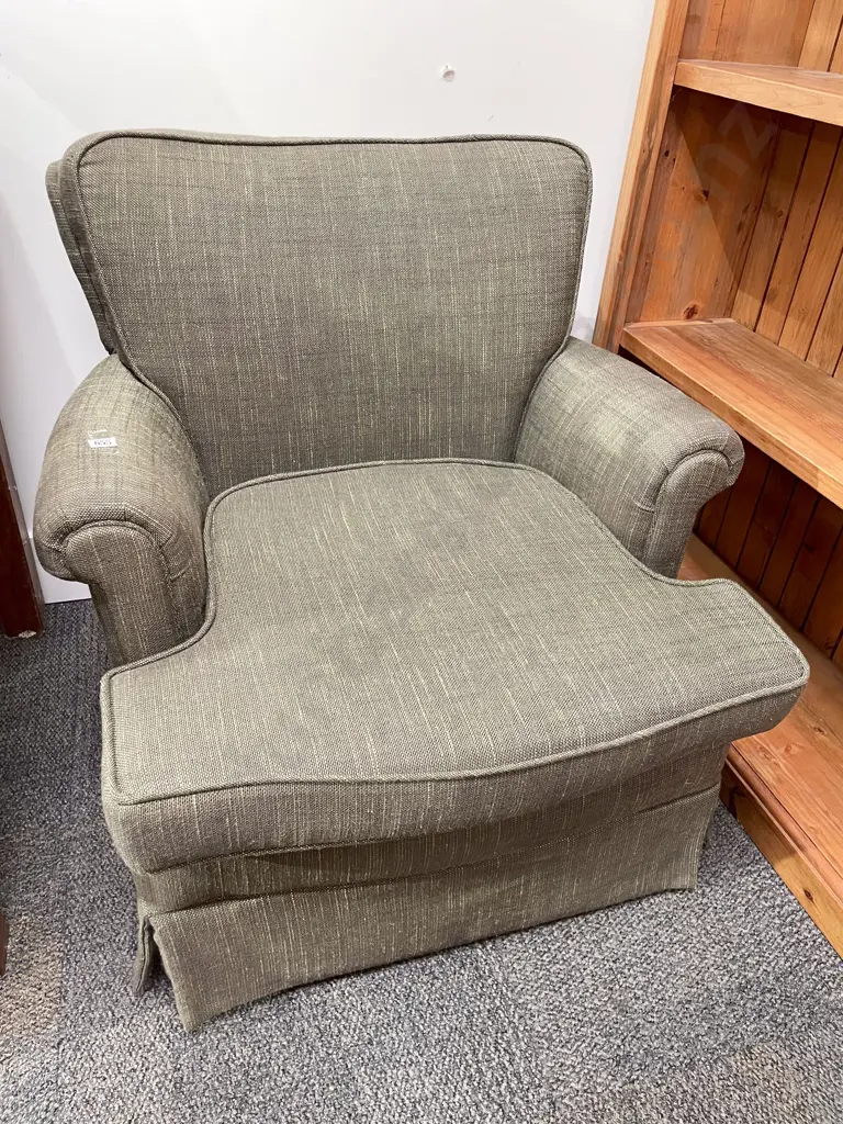 Modern Upholstered Fireside Chair Image 1++