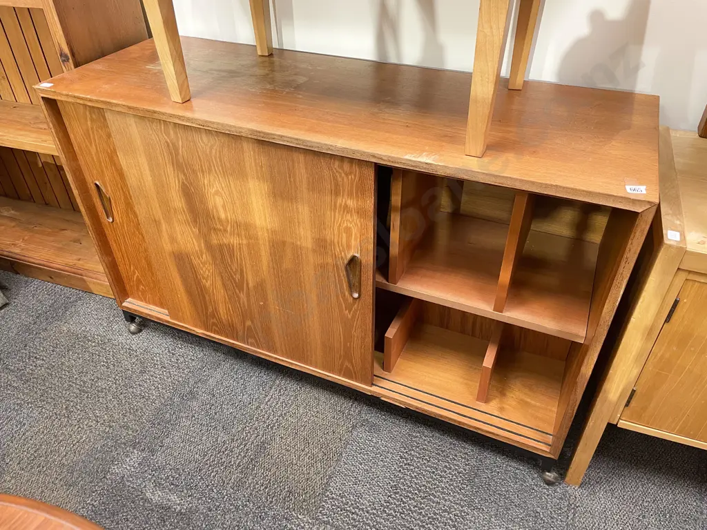 Mid Century Sliding Door Cabinet Image 1++