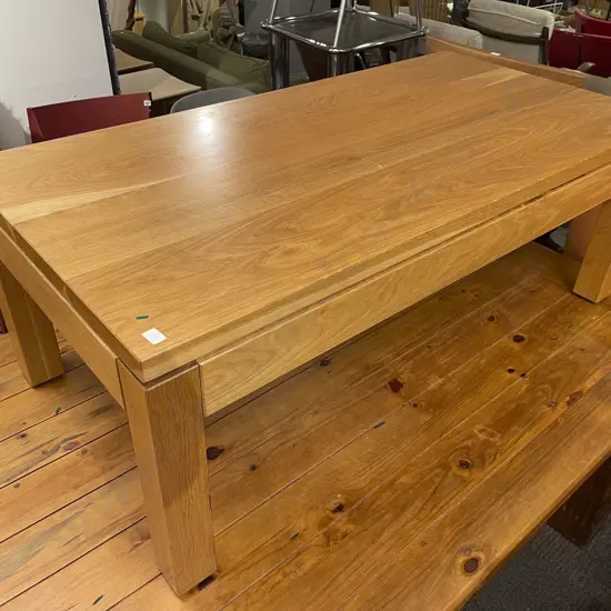 Blonde Oak Rectangular Coffee Table