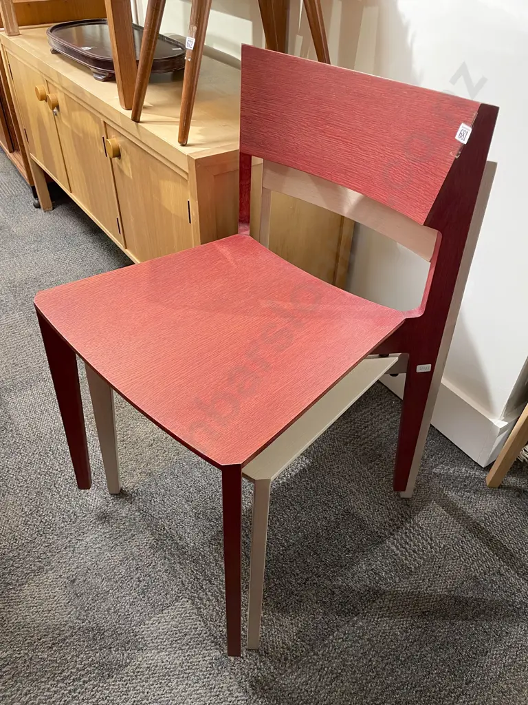 Two Modern Design Stacking Chairs Image 1++