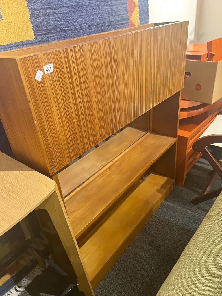 Mid Century Bookcase Planter Image 1++