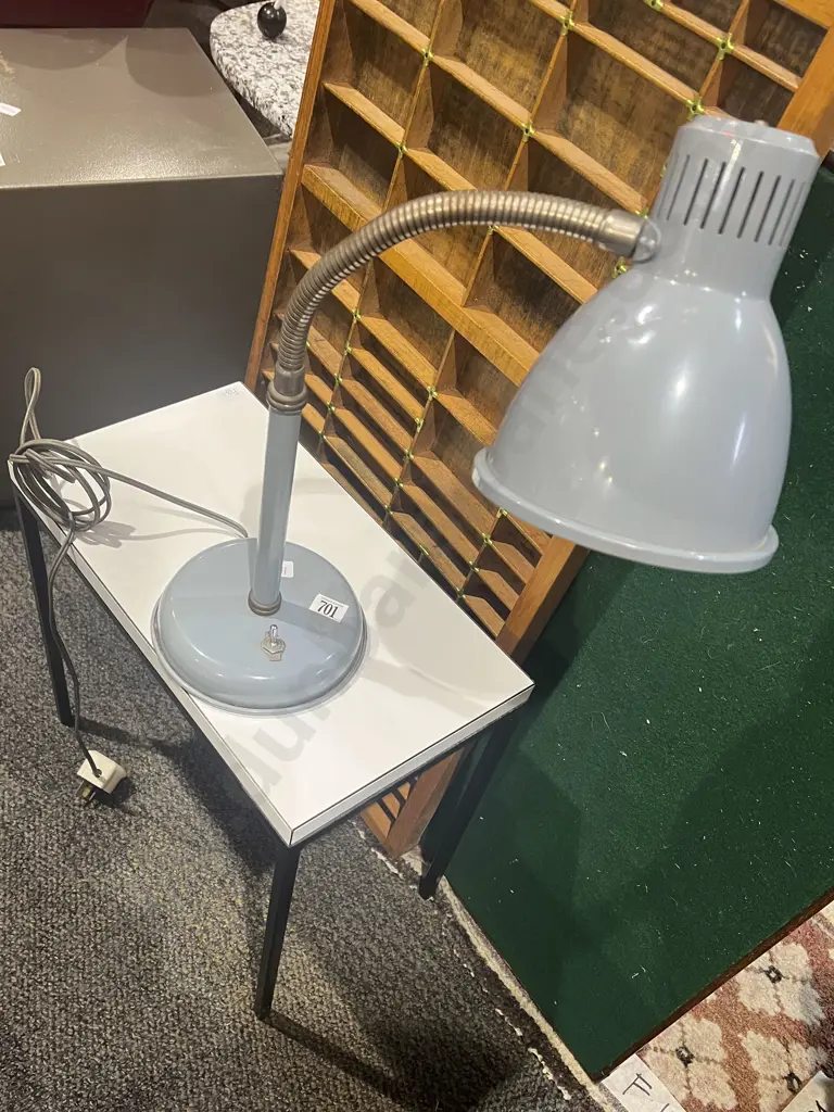 Gooseneck Table Lamp together with Small Side Table Image 1++