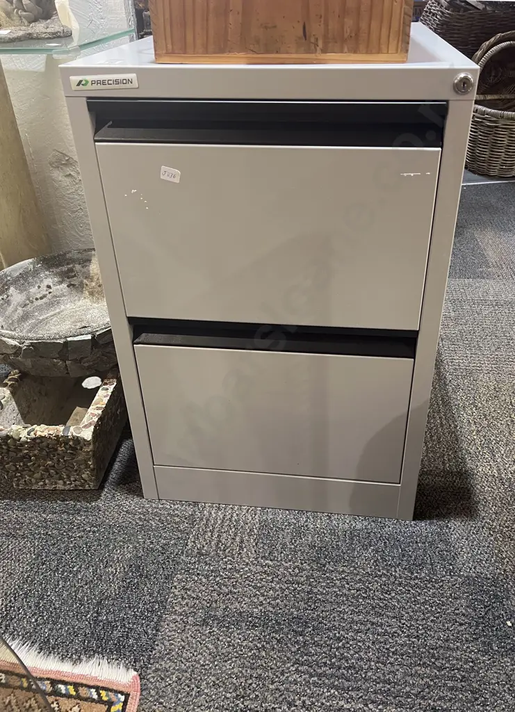 Modern Two Drawer Filing Cabinet Image 1++