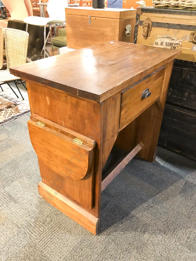 Vintage Single Drawer Merchants Stand "Arch Druid" Image 1++