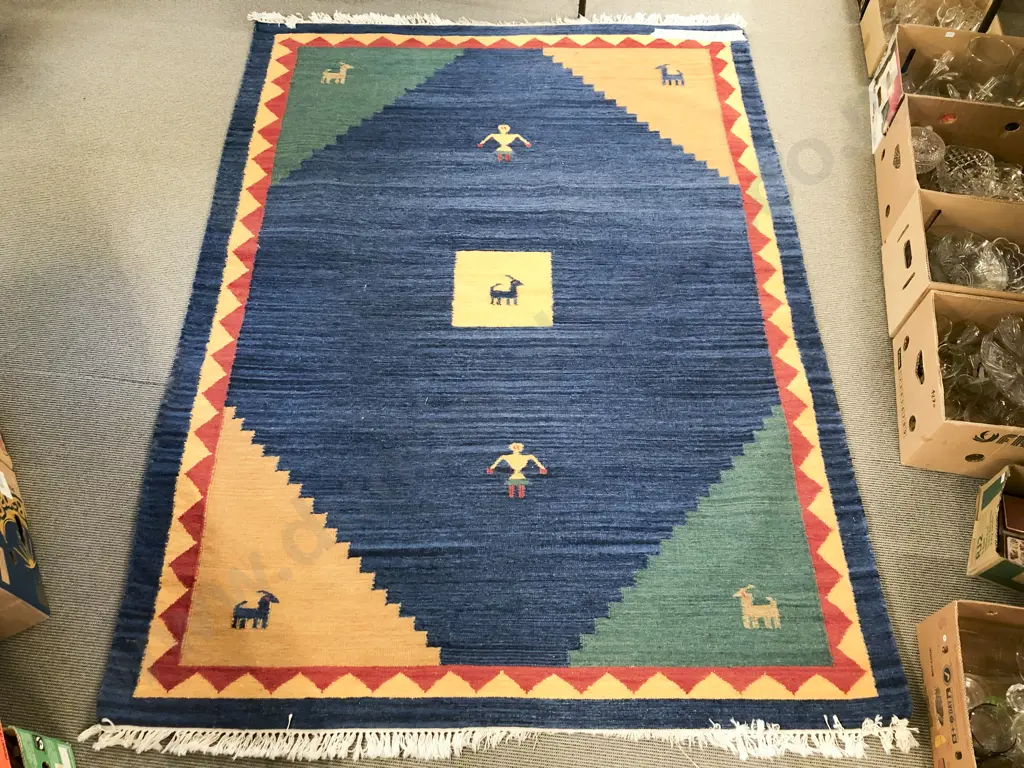 Large Woollen Floor Rug Image 1++