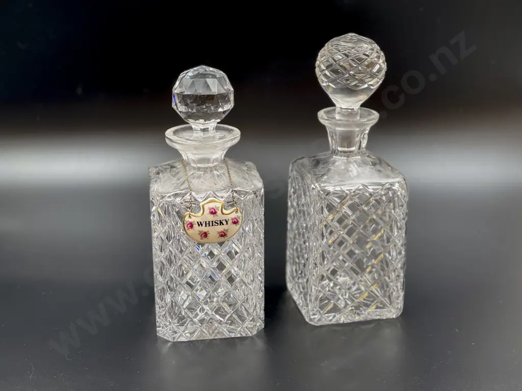 Two Crystal Decanters Image 1++