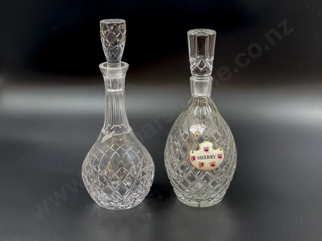 Two Crystal Decanters Image 1++