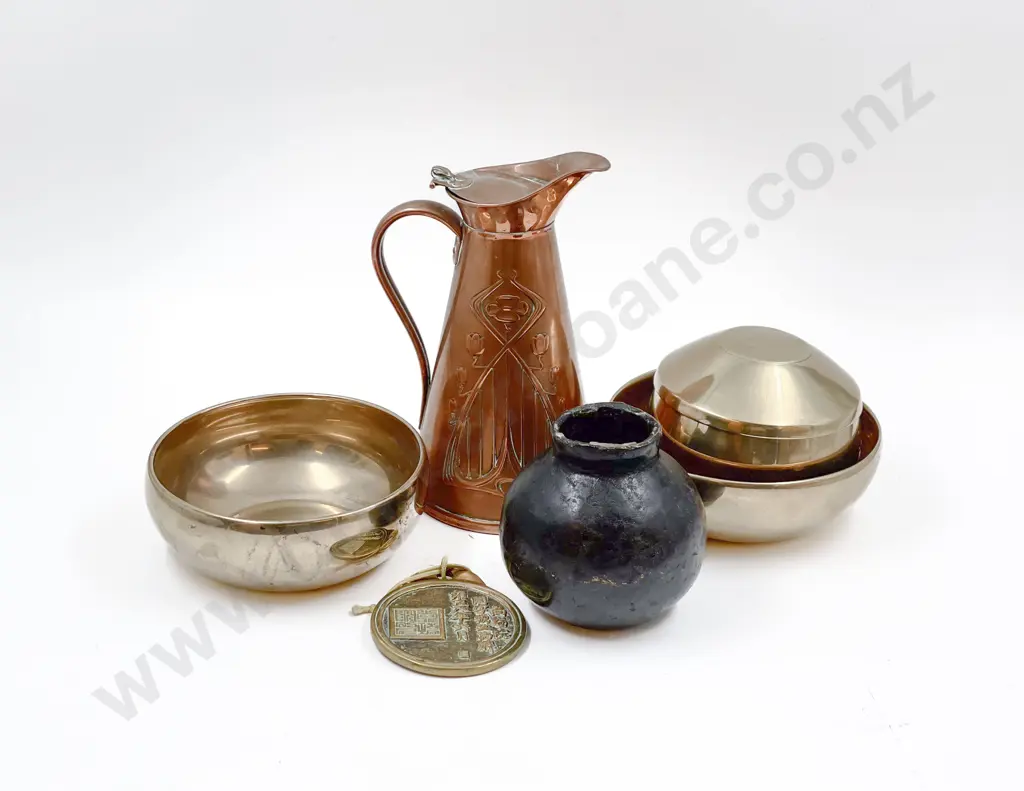 Art Nouveau Copper Jug Image 1++