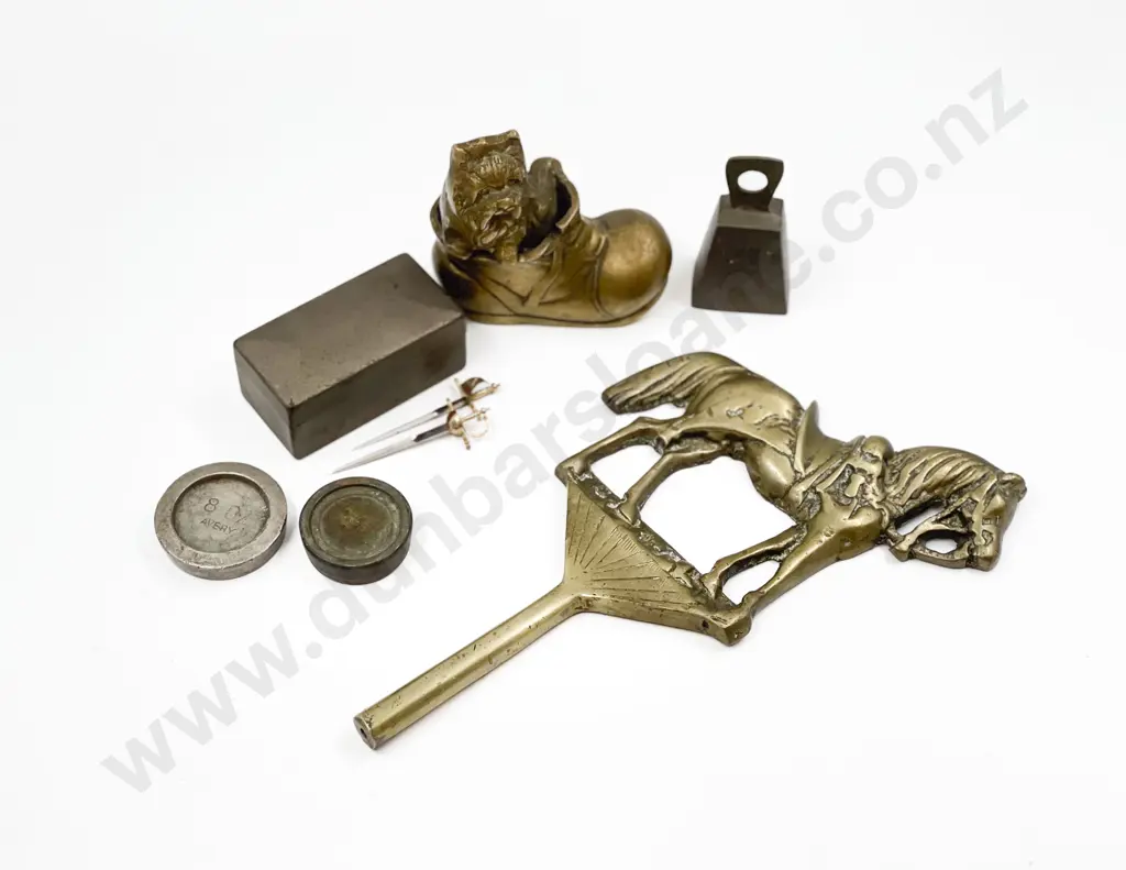 Two Miniature Wilkinson Swords with Assorted Brass Image 1++