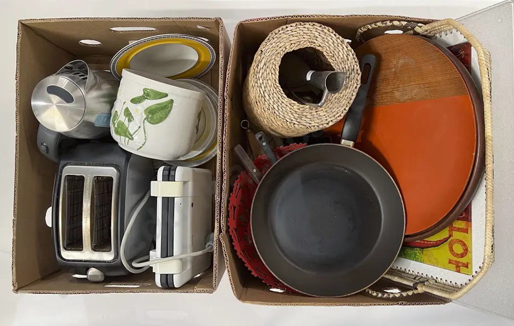 Two Boxes of Assorted Kitchenware etc Image 1++
