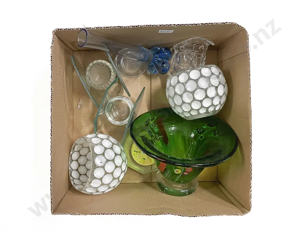Two Boxes of Assorted Crystal & Glassware Image 1++
