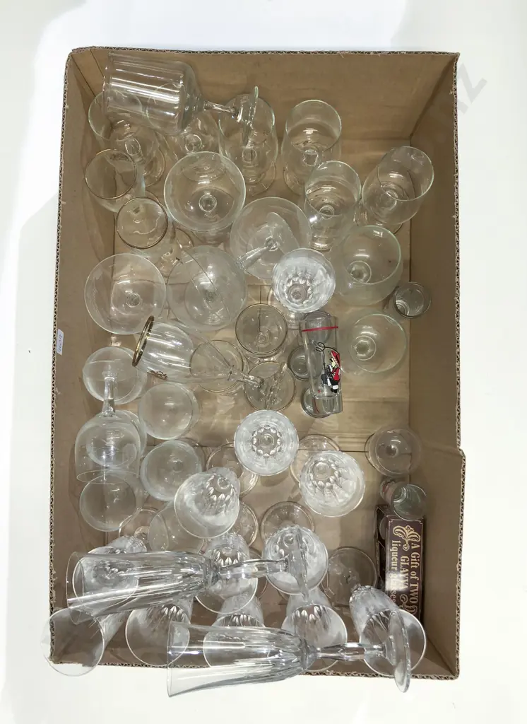 Three Boxes of Assorted Glassware Image 1++