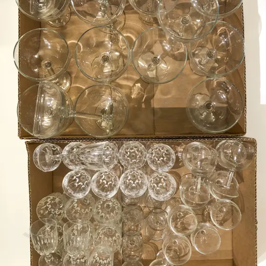 Three Boxes of Assorted Glassware