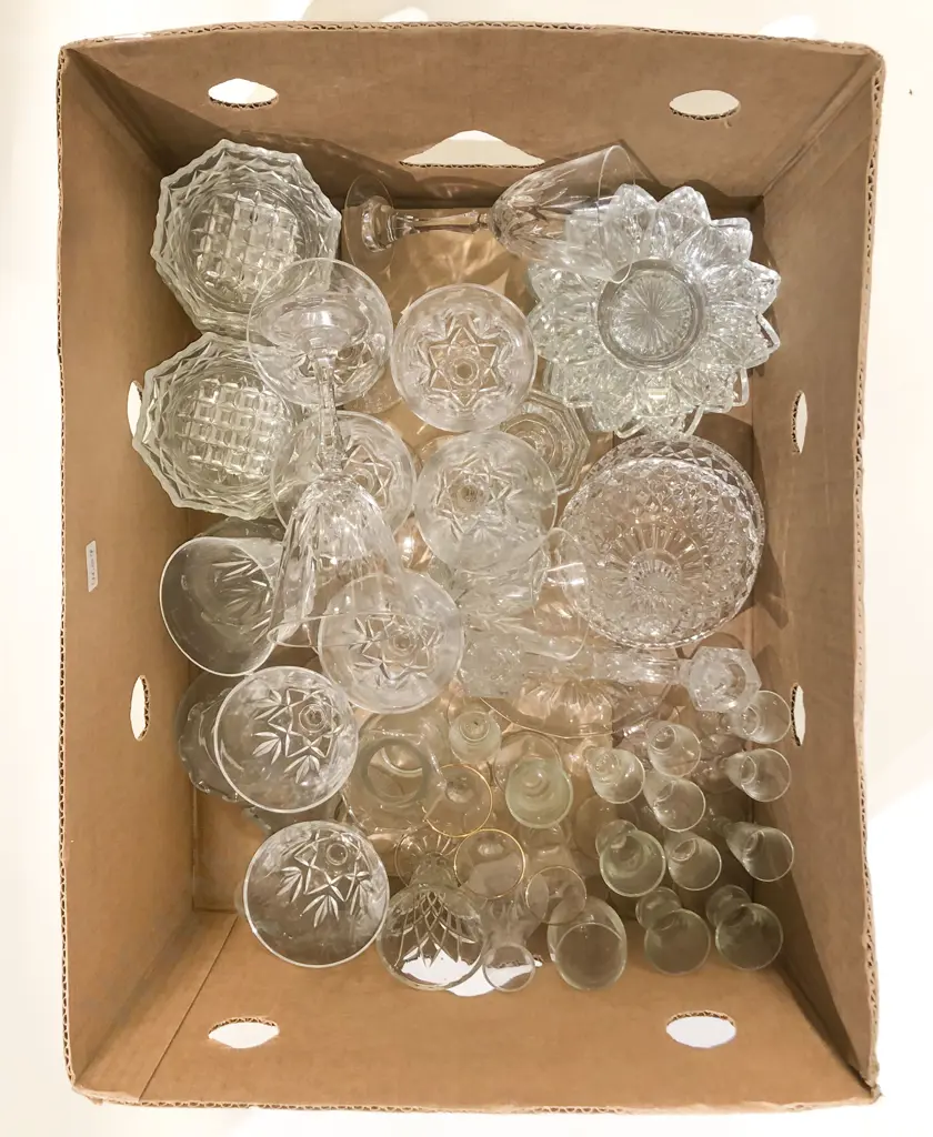 Three Boxes of Assorted Glassware Image 1++