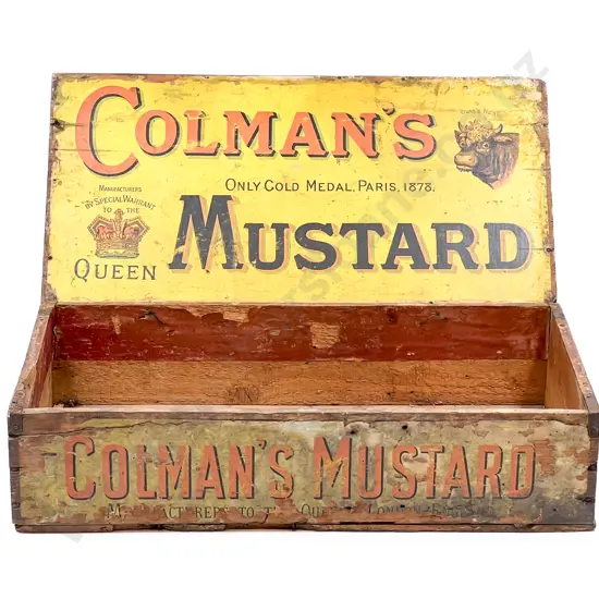 Vintage Pine "Colman's Mustard" Advertising Box