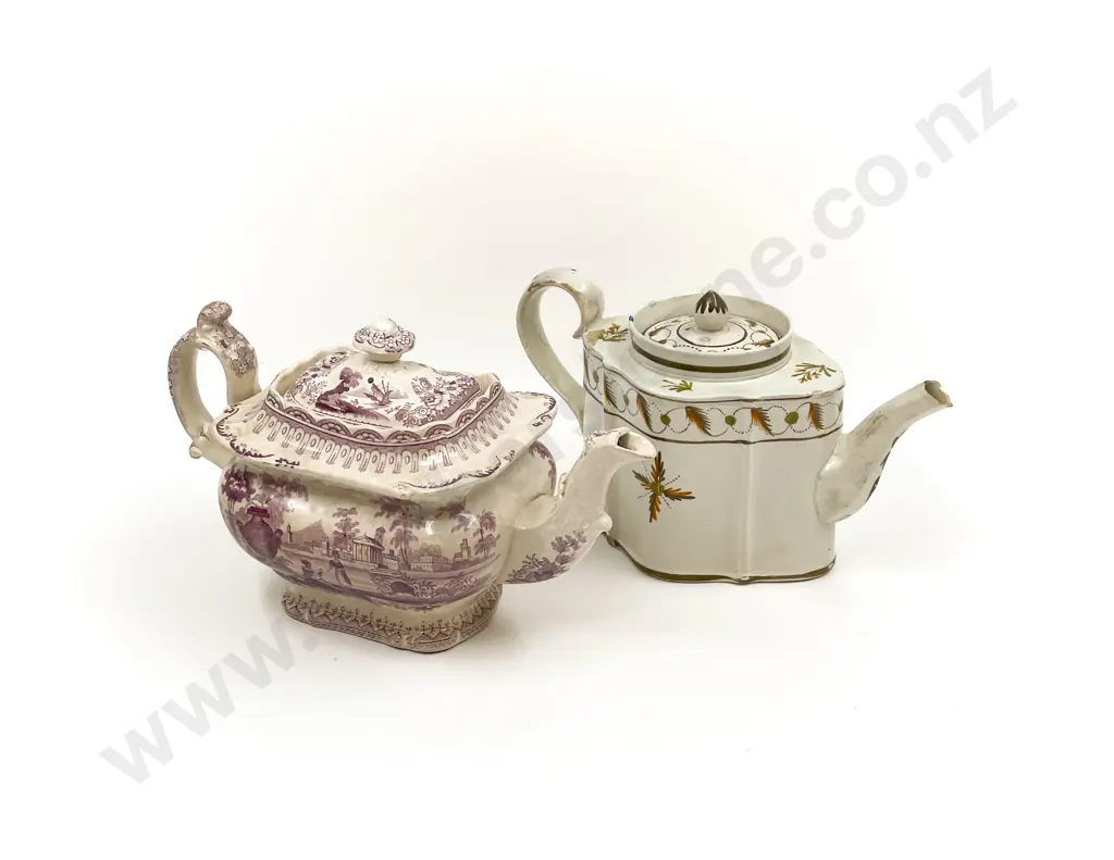 Two Vintage Teapots (Faults) Image 1++