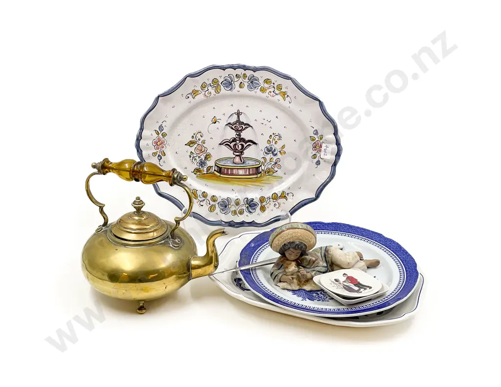 Brass Tea Pot & Assorted China etc Image 1++