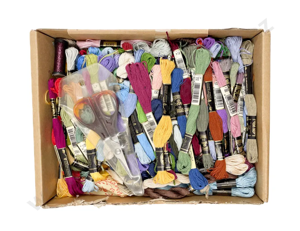 Quantity of Assorted Embroidery Cottons Image 1++