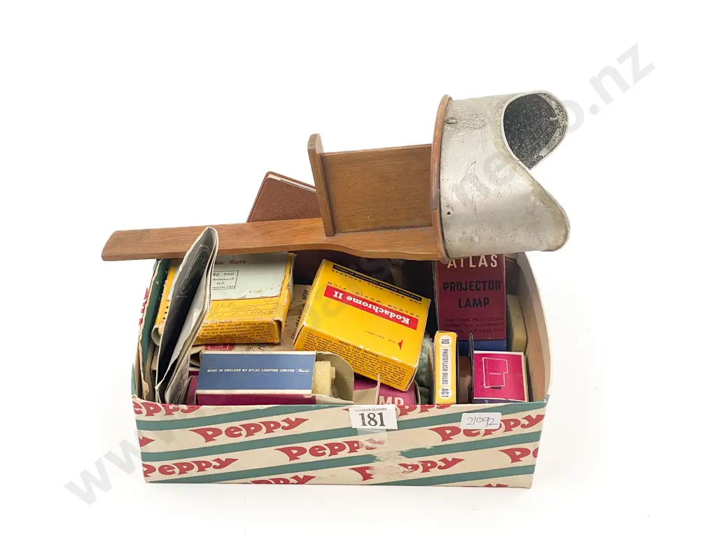 Quantity of Assorted Projector Lamps & Accessories together with Stereoscope Image 1++
