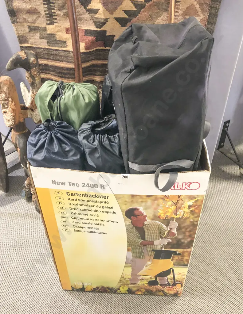 Four Assorted Camping Chairs together with Camping Table Image 1++