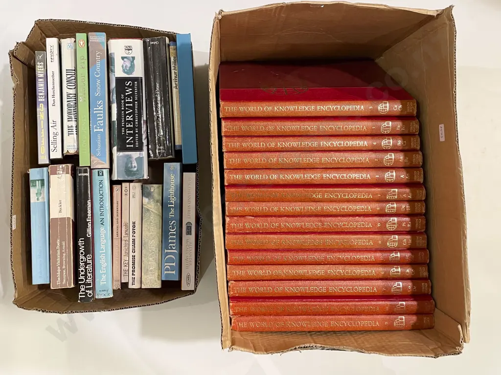 Two Boxes of Assorted Books Image 1++