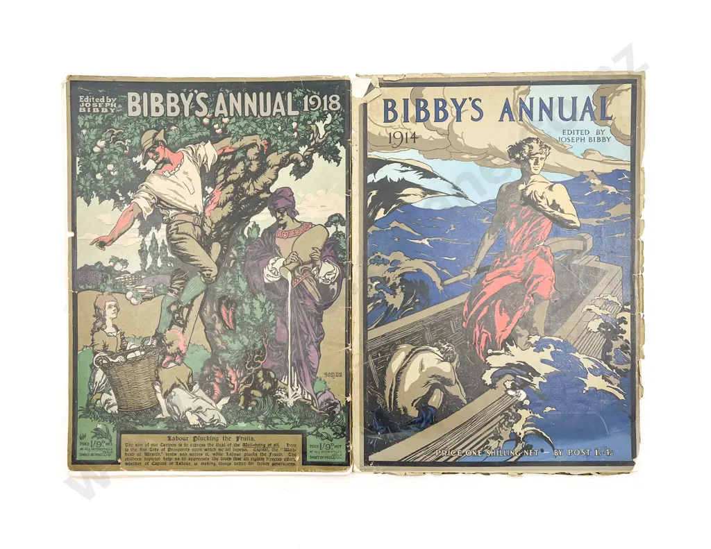 Two Vintage Bibby's Annuals - 1914 & 1918 Image 1++