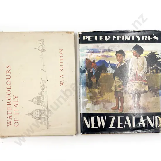 Peter McIntyre's New Zealand together with Watercolours of Italy