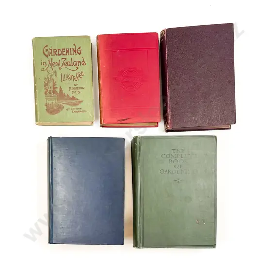 Five Assorted Gardening Reference Volumes