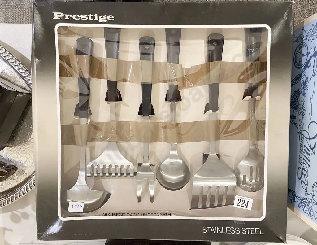 Pair of Boxed S/P Candelabras and Two Boxed Kitchen Tool Sets Image 1++
