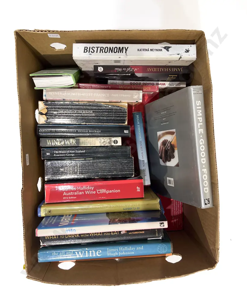 Box of Assorted Wine & Food Related Reference Volumes Image 1++