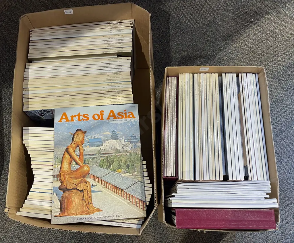 Two Boxes of Arts of Asia Magazines Image 1++