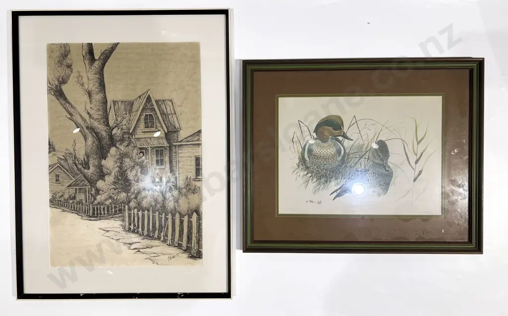 Box of Assorted Framed Works Image 1++