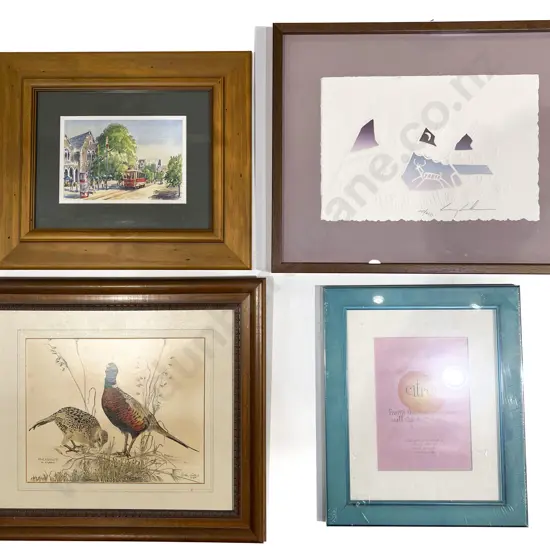 Box of Assorted Framed Works