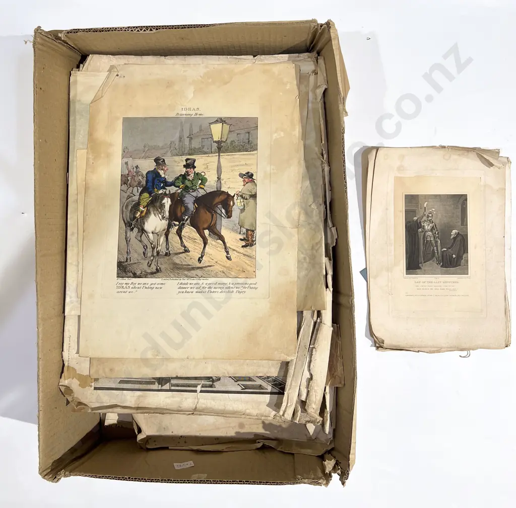 Box Quantity of Assorted Loose Book Plates etc Image 1++