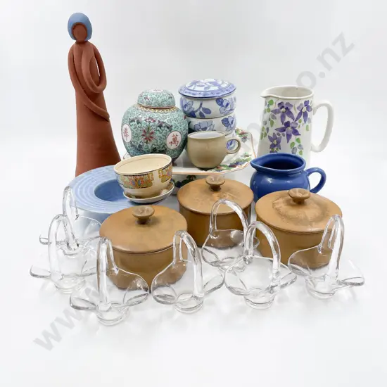 Box of Assorted China & Glassware etc