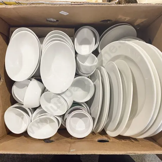 Quantity of Assorted White Crockery