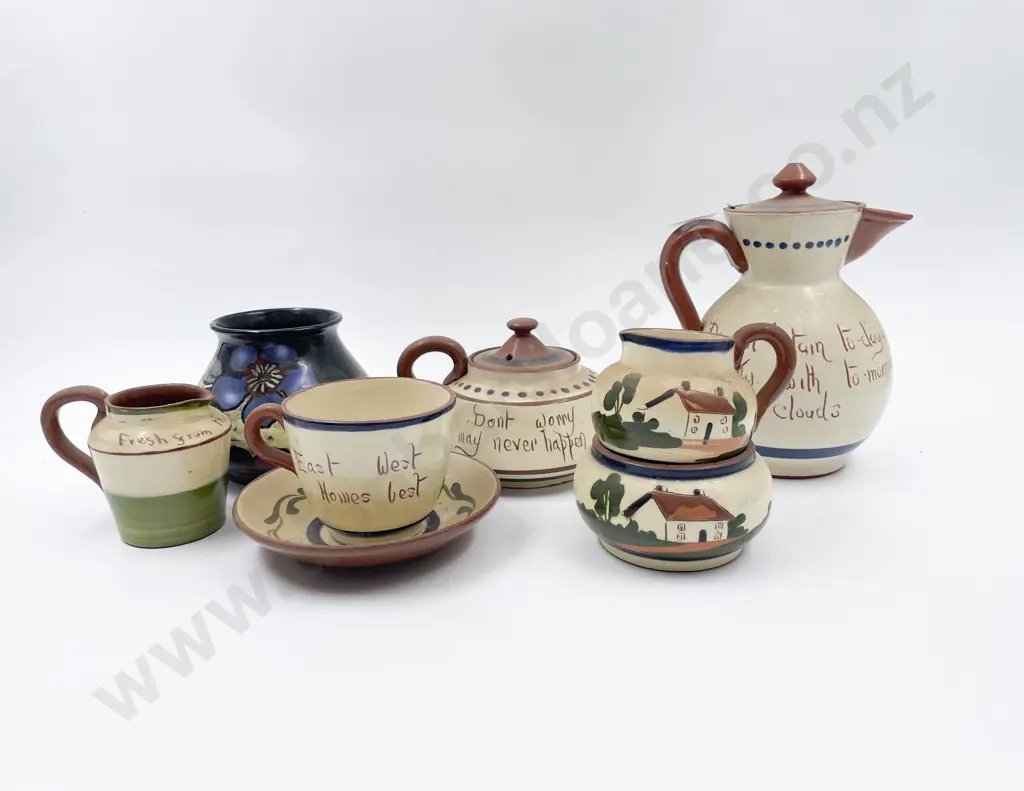 Royal Stanley Ware Vase & Assorted Torquay Ware Image 1++