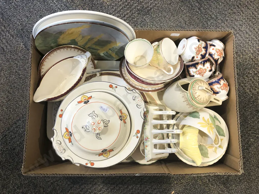Box of Assorted China Image 1++